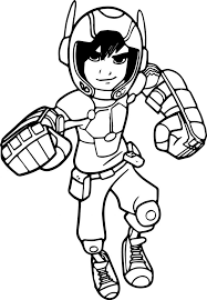 Big hero 6 coloring pages. Drawing Coloring Big Hero 6 Novocom Top
