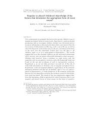 Pdf Singular Or Plural Children S Knowledge Of The Factors That Determine The Appropriate Form Of Count Nouns