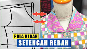 Jamblang studio 21 november 2017. Membuat Pola Kerah Setengah Rebah Setengah Tegak Menjahit Praktis Hans Official Youtube