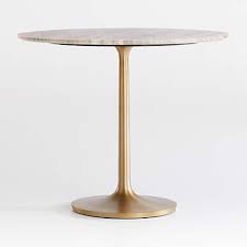 See more ideas about crate and barrel, copper, crates. Nero 36 Brown Marble Dining Table With Brass Base Reviews Crate And Barrel