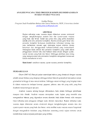 Kita sering mendengar kata wacana. Teks Prosedur Kompleks Tidak Baku Sketsa