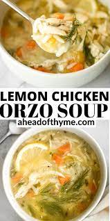 Lemon Chicken Orzo Soup Recipe Chicken Orzo Lemon Chicken Orzo Soup Orzo Soup