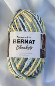 Follow along with this free pattern and make one super quick. Soft Sunshine Green 10885 Bernat Blanket Yarn 220yds 10 5 Oz 300g Super Bulky 6 Yarn Crochet Knitting Yarn Supply Dcoyshouseofyarn Bernat Blanket Yarn Bernat Baby Blanket Yarn Blanket Yarn