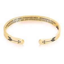 Whenever you feel overwhelmed, remember whose daughter you are and straighten your crown necklace, daughter inspired gifts,inspirational. Whenever You Feel Overwhelmed Remember Whose Daughter You Are And Straighten Your Crown Mantra Quote Bracelet Cuff Bangle Yellow Gold Color Bracelets Walmart Canada