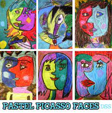 Pablo picasso is probably the most important figure of the 20th century, in terms of art, and art movements that occurred over this period. Oil Pastel Picasso Faces Art Lesson Deep Space Sparkle