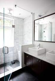 Small bathrooms can bring a lot of problems and your thoughts around design will often need to change accordingly. Image Detail For Bathroom Design Dark Floor Light Walls Bathroom Remodel Master Small Master Bathroom Bathroom Design