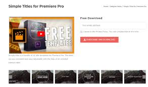 Title templates, edit templates, slide show templates, & more! Top 20 Adobe Premiere Title Intro Templates Free Download