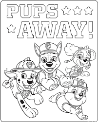 Happy birthday mom printable coloring pages. Paw Patrol Ultimate Rescue Pups Away Coloring Pages Printable