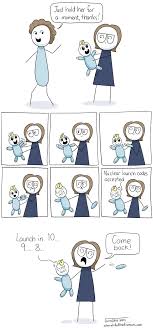 Creates the atmosphere of something really dirty going on, like more so than just regular stripping. Comic Strip Featuring Me Not At All Keeping It Together While Holding A Baby Holding Baby Comic Strips Comics
