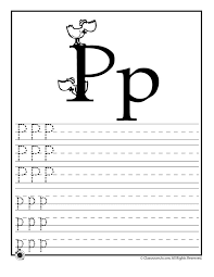 Among eight different objects on the first page, students have to find and color only those that begin with the letter p. Letter P Tracing Practice Woo Jr Kids Activities