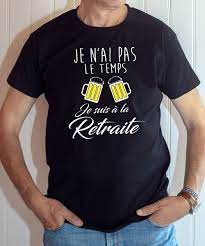 Pêche à la ligne mardi: T Shirt Humour Homme Retraite Pas Le Temps Je Suis A La Retraite Biere