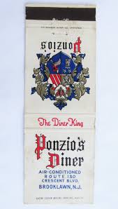 Greentree (nj), 08028, united states. Ponzio S Diner Brooklawn Nj New Jersey Restaurant 20 Strike Matchbook Cover Fs