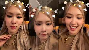 Image shared by кaebsong guys. Rose Blackpink Instagram Live Stream 31 January 2021