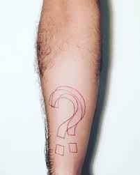 Retro 3d Question Mark Tattoo Mark Tattoo Tattoos Small Tattoos
