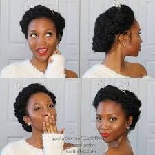 Naturalhairrocks Imagine This As A Wedding Style With Tiara Rather Than A Christmas Like Ha Natural Hair Wedding Natural Hair Styles Easy Natural Hair Styles