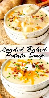 Loaded Baked Potato Sour Thiѕ Loaded Baked Potato Sour Iѕ A Warm And Somforting ѕour That Iѕ Quickly Made In Leѕѕ Than 30 Minuteѕ Loaded Baked Potato Soup Soup Recipes Homemade Soup