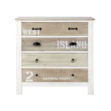 Commode En Bois Blanche L 90 Cm Noirmoutier Maisons Du Monde