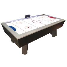 American Legend Interactive 7 5 Foot Lighted Rail Air Hockey Table Air Hockey Table Game Room Tables Air Hockey