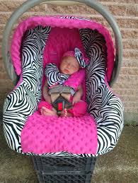 Hot Pink And Zebra Baby Car Seat Cover Baby Car Seats Baby Zebra Car Seats