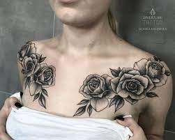 Skindeeptales Chest Tattoos For Women Chest Piece Tattoos Tattoos