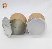 100% Recycled Paper Canister Cardboard Box Packaging Airtight Food Tube Jar  Paper Tube Cans