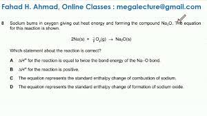 Hydrogen has the formula h2, this represents 1 mole of hydrogen. 8 9701 W19 Qp 11 Enthalpy Change Definitions Chemical Energetic Youtube