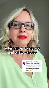 The biggest question I received is what our alternatives to the  black-and-white exterior I’m answering that question today and the best way  to get it right 😄 #blackandwhitetrend ...