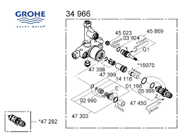 The units are factory calibrated to a maximum temperature of 41℃ (105.8℉). Grohe Mixer Valve 34966 000 Shower Spares And Parts Grohe 34966000 National Shower Spares