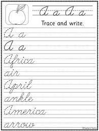 Daily handwriting practice workbook, provides extensive focus on cursive letter formation. Cursive Handwriting Practice Alphabet Words Sentences Cursive Worksheets
