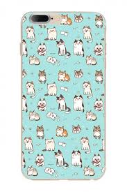 Adorable Allover Cat Cartoon Pattern Soft Iphone Mobile Phone Case Beautifulhalo Com
