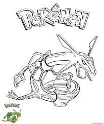 Rayquaza is a pokemon, who is a dragon and flying type pokemon from the 3rd generation. Rayquaza Pokemon Coloring Pages Printable