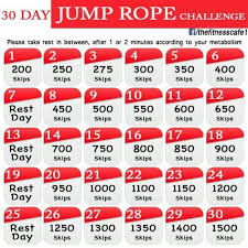 30 Day Jump Rope Challenge Jump Rope Challenge Jump
