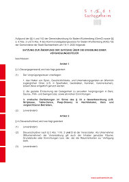 Aufgrund der §§ 4 und 142 der Gemeindeordnung für Baden-Württemberg (GemO)  sowie §§ 2, 8 Abs. 2 und 9 Abs. 4 des Kommunala