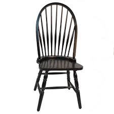 Carolina Cottage Windsor Dining Chair In Antique Black 1c53 969 The Home Depot Windsor Dining Chairs Dining Chairs Black Dining Chairs