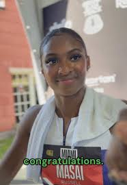 Masai Russell Sets American Record in 100m Hurdles