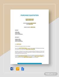 Purchase Quotation Template Word Doc Google Docs Apple Mac Pages Quotation Template Word Quotations Memo Template