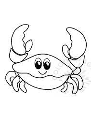 Download or print this amazing coloring page: Coloring Pages Free Printable Crab Coloring Pages