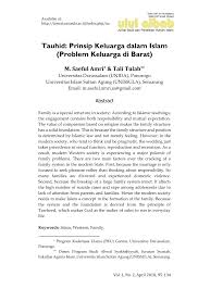 Lebih banyak pelajaran bahasa arab. Pdf Tauhid Prinsip Keluarga Dalam Islam Problem Keluarga Di Barat