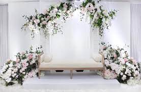 Putri Nazrul Lets Build Your Impian With Our Expertise Togethe Wedding Reception Table Decorations Rustic Wedding Backdrops Wedding Backdrop Decorations