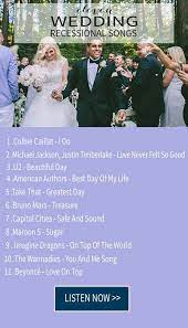 15 Wedding Recessional Songs Chic Stylish Weddings Wedding Recessional Songs Instrumental Wedding Songs Wedding Songs