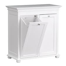 Betcha didn't realize this island used to be kitchen cabinets. Home Decorators Collection Hampton Harbor 35 In Double Tilt Out Hamper In White Bf 20938 Wh The Home Depot