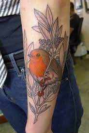 Half Finished Tattoos Are Ace This Little Beaut Of A Robin Stands Out So Proud Robin Bird Tattoos Tattoos Robin Tattoo
