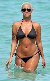 Curvy And Healthy Amber Rose Bikini Amber Rose Tattoo Amber Rose