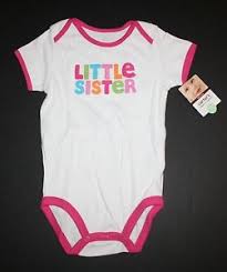 Details About New Carters Little Sister Colorful Applique White Bodysuit Size 18 Months Nwt