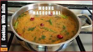 Moong Masoor Dal Recipe Restaurant Style Tadka Dal Fry By Cooking With Asifa Hd Video Youtube