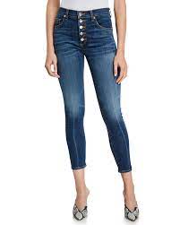 Veronica Beard Jeans Debbie High Rise Cropped Skinny Jeans Neiman Marcus