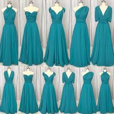 Turquoise Blue Convertible Bridesmaid Dresses Long Chiffon Cheap Custom 2020 Wedding Party Dress In 2020 Turquoise Bridesmaid Dresses Bridesmaid Dresses Long Chiffon Cheap Bridesmaid Dresses