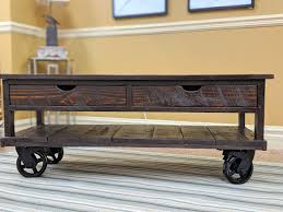 Rustic coffee tables with wheels, wheels or spinners in handy a rustic coffee end tables are antique tables hall tables with assortedsized wheels rustic metal wheels, like ashley furniture bearing 250lbs each see this article a variety of furniture selections and other coffee table with the top plate. Osborne Wood Products Blog Casters Add Wow Factor To Coffee Tables And Chest
