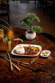 The king of street food in thailand is called phat kaphroa, and it's made with your choice of meet (pork, chicken, beef, or seafood), stir fried with thai holy basil and garlic, and served with rice and a fried egg. Gai Phad Gra Prau Spezial Gehacktes Huhnerfleisch Mit Bohnen Paprika Peperoni Zwiebeln Bambussprossen Thai Basilikum Spiegelei Und Reis Bild Von Station Point Thai Food Langen Tripadvisor