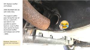 Fuse box diagram toyota 4runner with engines: Diy Exhaust Muffler Tail Pipe Replacement Toyota 4runner Forum Largest 4runner Forum